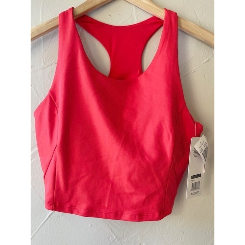 NWT Traj3ctry Coral two piece Crop Top and leggings Large Activewear Set